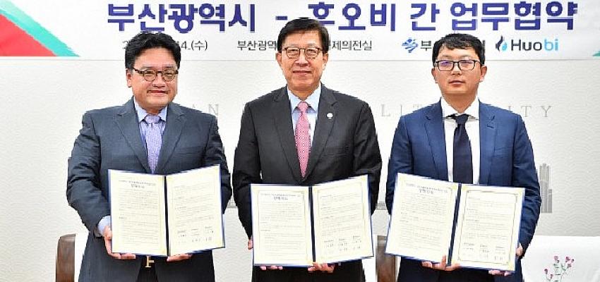Huobi, blok zinciri endüstrisinin büyümesini desteklemek için Busan şehri ile anlaşma imzaladı