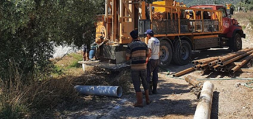 Muğla Büyükşehir, Milas Kemikler Mahallesine yeni su kaynağı sağlıyor